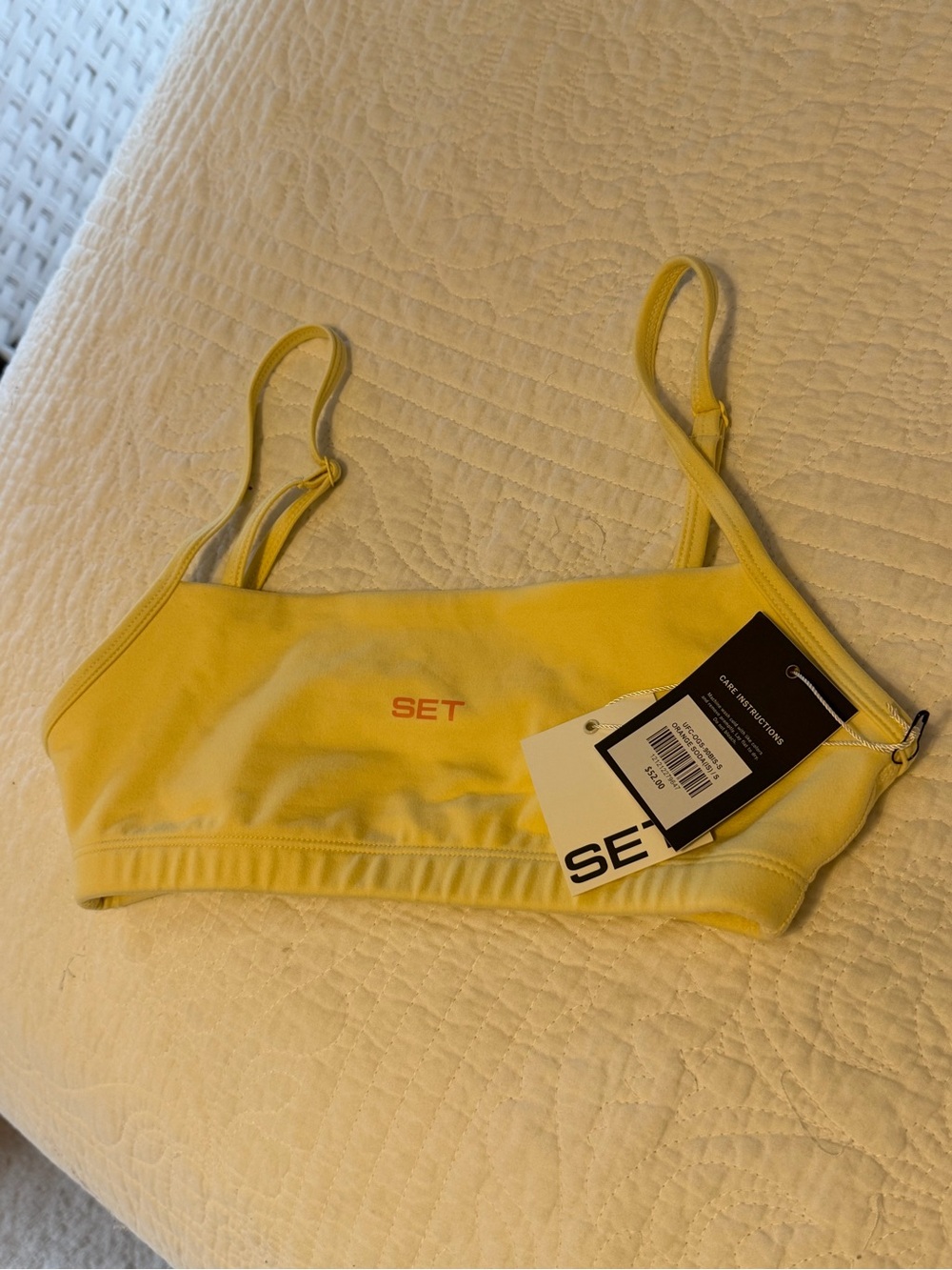 Set Active Formcloud 90s Bra Yellow
